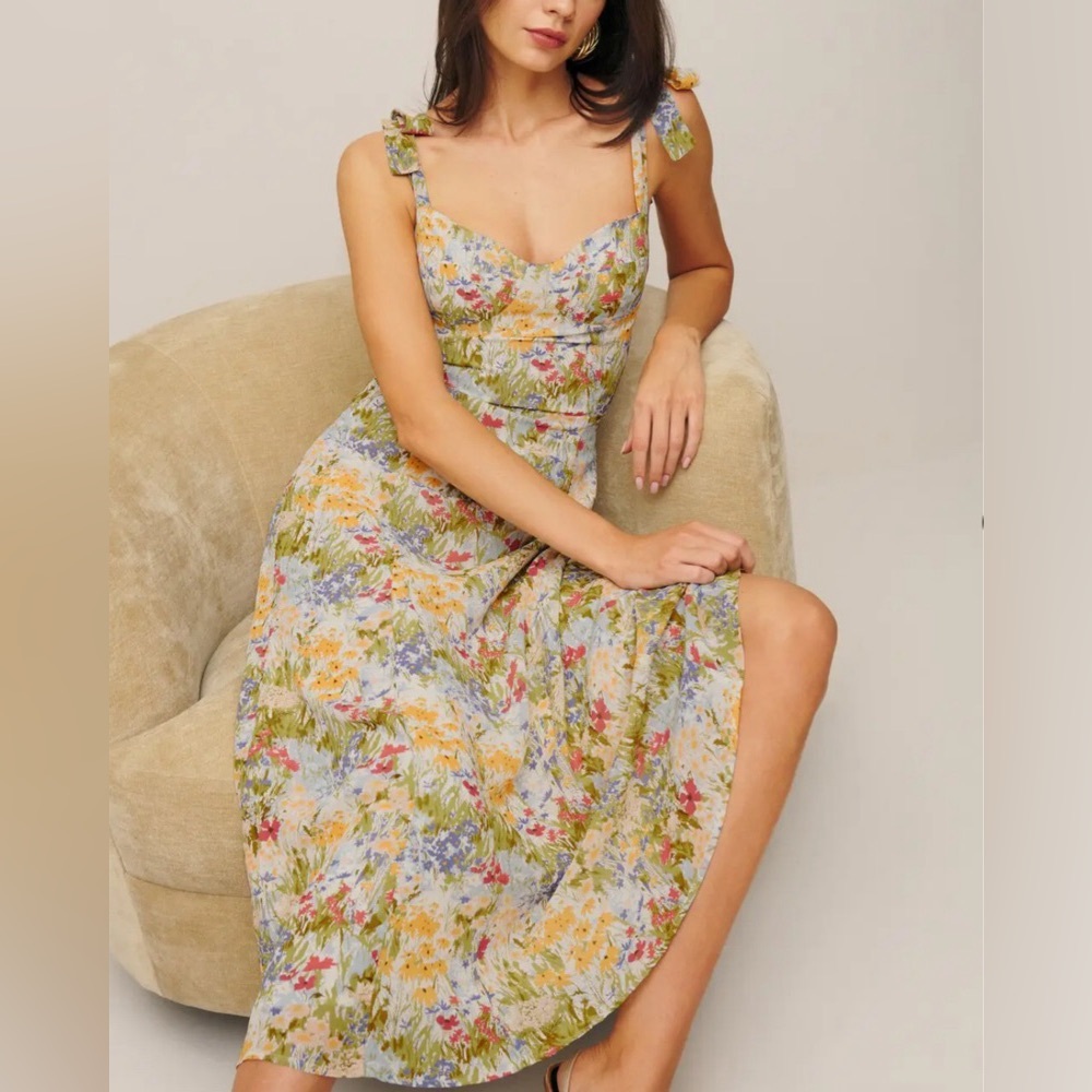 Reformation Nadira Dress in Countryside